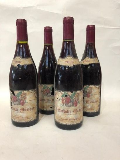 Quatre bouteilles de Chambolle Musigny, Christophe...