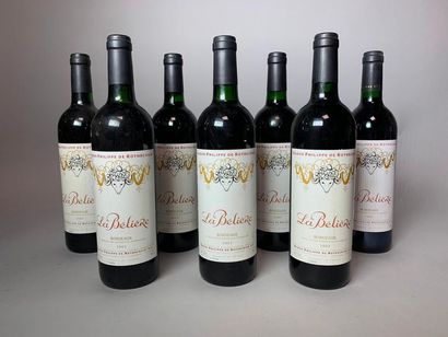 null La Belière, Baron Philippe de Rothschild, Bordeaux 2003, sept bouteilles.