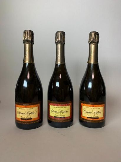 null Trois bouteilles de Champagne
Etienne Lefèvre Verzy.
Cuvée prestige.