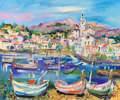 null Yvon GRAC (1945)

Les barques à Cadaqués, Espagne.

Huile sur toile signée en...