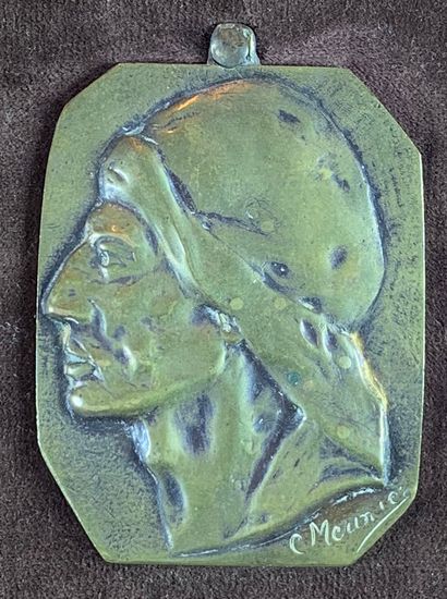 null Constantin MEUNIER (1831-1905)

Profil de mineur.

Epreuve en bronze à patine...