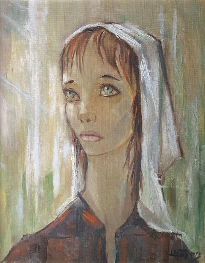 null Pierre Le FAGUAYS (1892-1962)

Portrait de femme au fichu blanc. Huile sur toile...