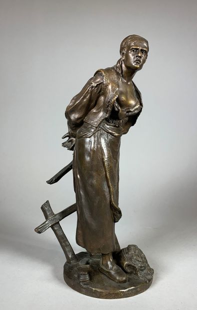 null Édouard LETOURNEAU (1851-1907)

La prisonnière. 

Epreuve en bronze à patine...