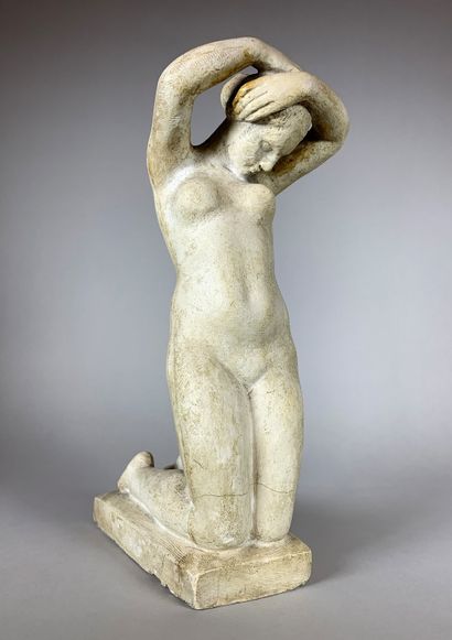 null Louis DEJEAN (1872-1953) (attribué à)

Nu bras levés. 

Sculpture en plâtre....