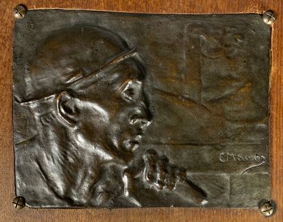 null Constantin MEUNIER (1831-1905)

Le mineur à la pioche.

Bas-relief en bronze...