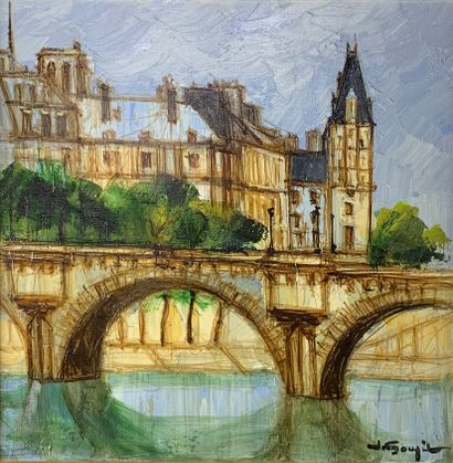 null Jacques GOUPIL (1934)

La Seine à Paris. 

Huile sur toile signée en bas à droite,...