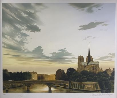 null Michèle BATTUT (1946)

Notre Dame de Paris.

Lithographie signée en bas à droite.

48...