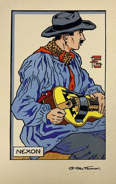 null 
Georges GÉO-FOURRIER (1898-1966)
Dix estampes en couleur concernant le Limousin...