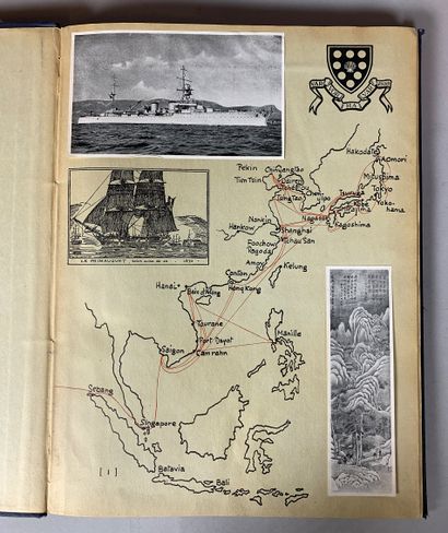 null Récit de la campagne d'extrème-orient de croiseur PRIMAUGUET 1932-1934. In folio...