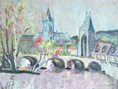 null Ramon DILLEY (1932)

Pont de Moret-sur-Loing, 1973.

Huile sur toile signée...