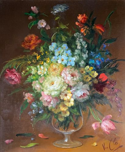 null Robert VAN CLEEF (1914)

Bouquet de fleurs des champs.

Huile sur toile signée...