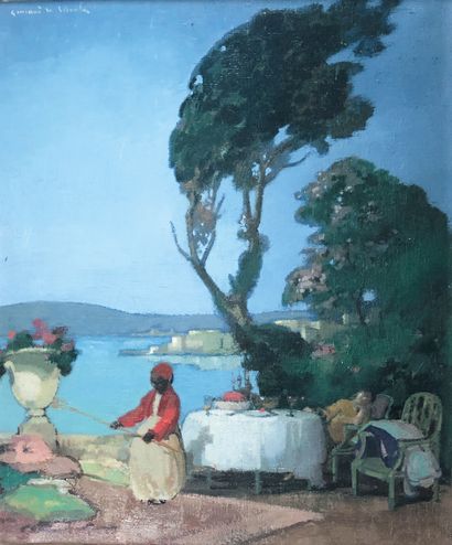 null Lucien Victor GUIRAND DE SCÉVOLA (1871-1950)

Sur la terrasse.

Huile sur toile...