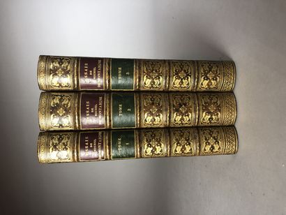 null Michel de MONTAIGNE. Essais. Paris, Bastien, 1783. 3 volumes in-8, basane racinée,...
