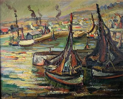 null Pierre Jean DUMONT (1884-1936)

Le port de Honfleur.

Huile sur toile signée...