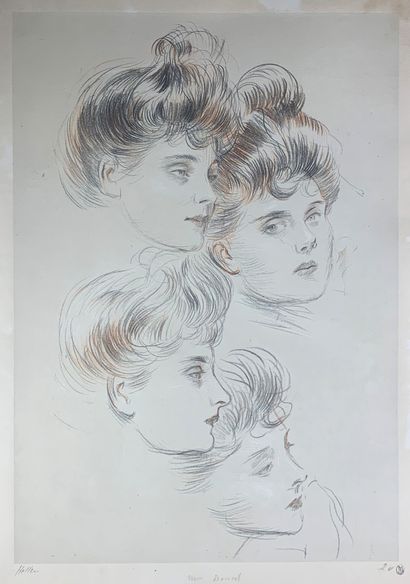 null Paul César HELLEU (1859-1927)

Etudes de Têtes de femmes

Lithographie en couleurs...