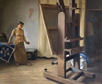 null Etienne BOUCHAUD (1898-1989)

Modèle dans l’atelier.

Importante huile sur toile...