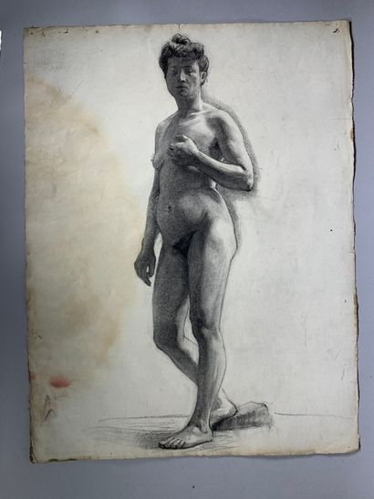 null André LAGRANGE (1889-1958)

Trois dessins :

- Femme debout, 1920. Encre sur...