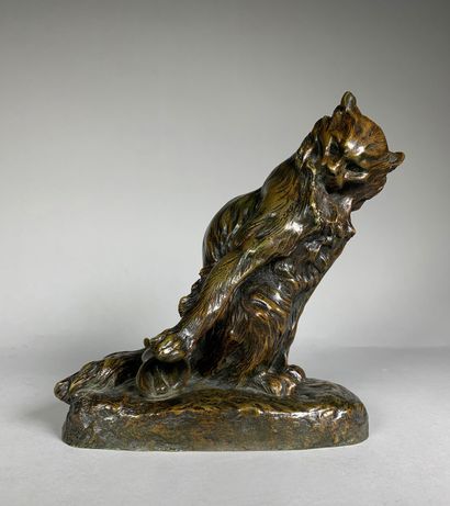 null Thomas François CARTIER (1879-1943)

Chat à la clochette.

Epreuve en bronze...