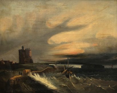 null Ecole du XIXe siècle

Mer agitée.

Huile sur toile.

73,5 x 91,5 cm