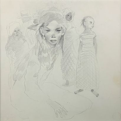 null Mariette LYDIS (1894-1970)

Jeune fille assise et enfants.

Crayon noir, cachet...