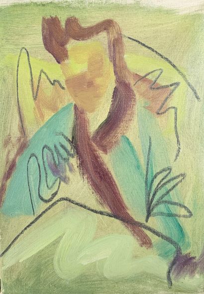 null Roger CHASTEL (1897-1981)

Esquisse de femme.

Peinture sur toile. Cachet de...