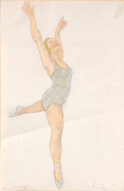null Odilon ROCHE (1868-1947)

Sept dessins. 

- Femme à la blouse jaune, 1935. Crayon...