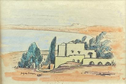 null Jacques SIMON (1875-1965)

Paysages et scènes animées du Maghreb.

Huit dessins,...