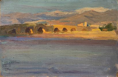 null Charles FOUQUERAY (1869-1956)

Le pont sur le Nahr, Beyrouth, 1919.

Huile sur...