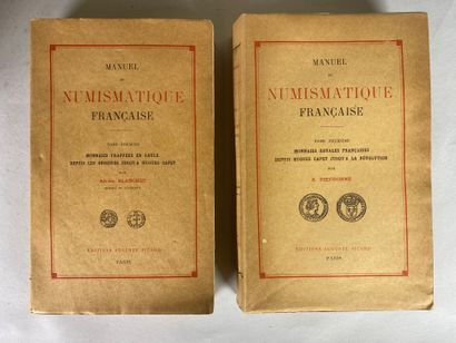 null BLANCHET - DIEUDONNE. Manuel de numismatique française. Tome I (1912) et tome...