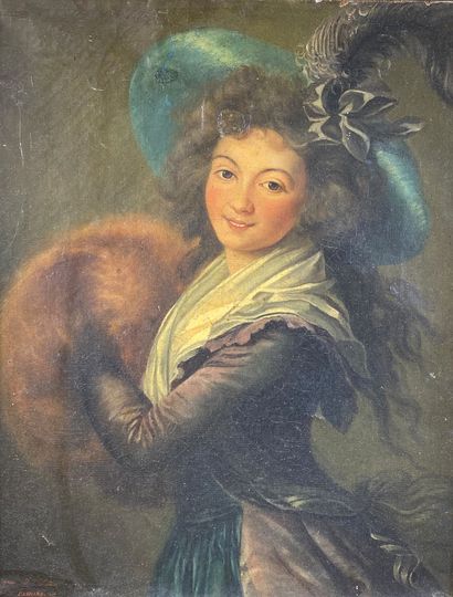 null Elisabeth VIGÉE-LEBRUN (1755-1842) (d'après)

La femme au manchon ou Madame...