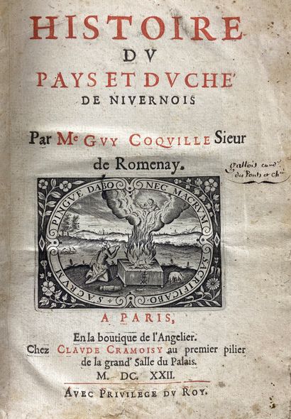 Guy COQUILLE, Histoire du pays et duché de...