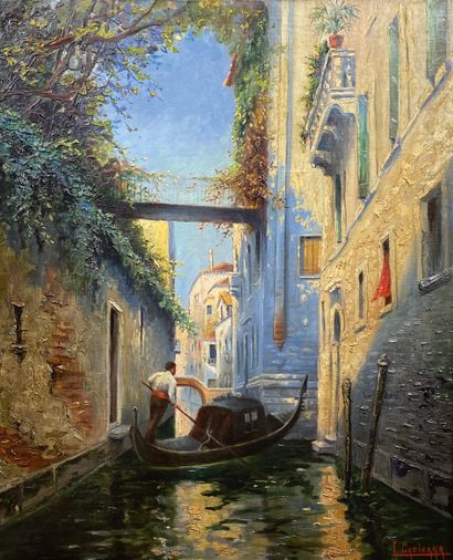 L. CADIERRA (XXe siècle)

Gondole à Venise

Huile...