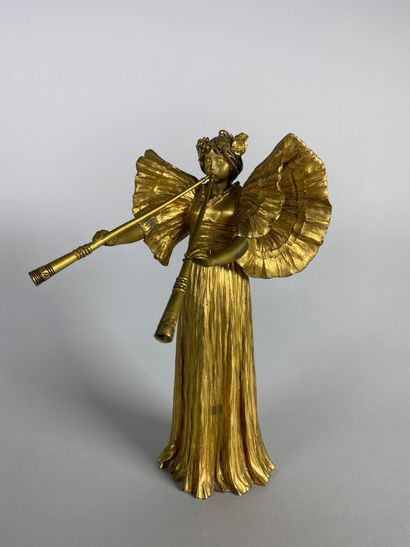 null Agathon LÉONARD (1841-1923)

Joueuse aux "pipeaux".

Epreuve en bronze à patine...