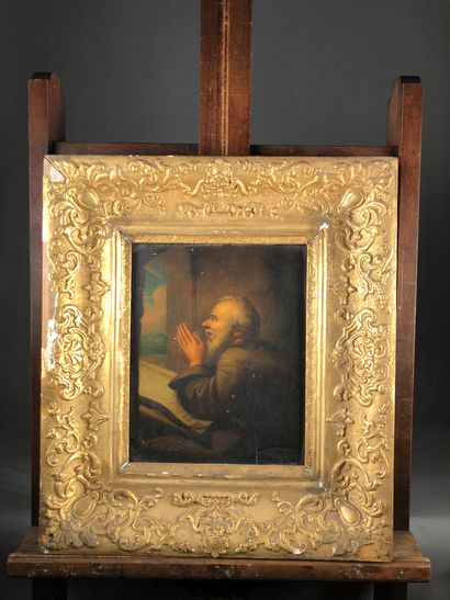 null Ecole française du XVIIIe siècle

Saint en prière.

Peinture sur panneau.

29...
