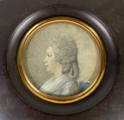 null French school of the end of the 18th century

Profile of a woman.

Watercolor...