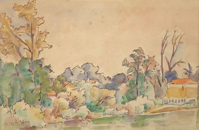 André LHOTE (1885-1962)

Paysage cézannien.

Aquarelle...