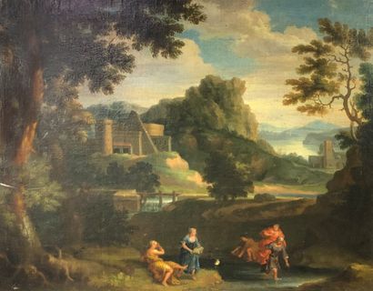 null Ecole du XVIIe siècle

Femmes à la rivière.

Huile sur toile (restaurations).

50...
