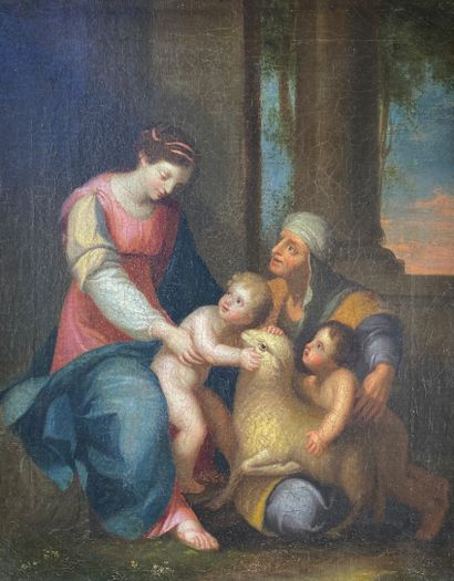 null Ecole du XVIIIe siècle

Sainte famille.

Huile sur toile. 

36 x 28,5 cm