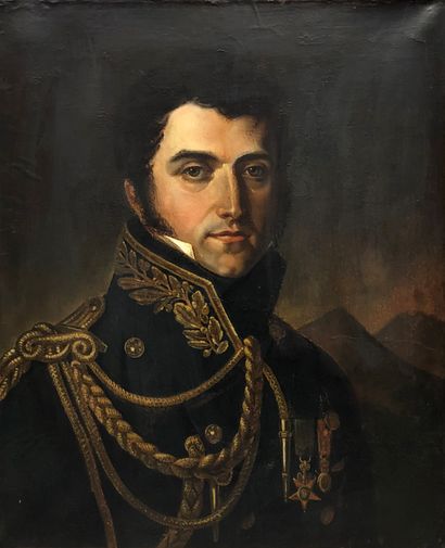 null Ecole française du XIXe siècle

Portrait d'officier d'époque Empire.

Peinture...