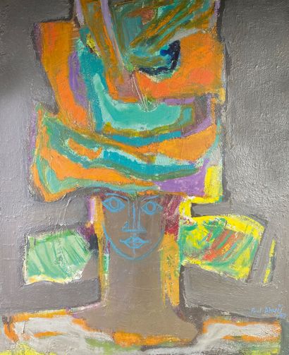 null Paul AHYI (1930-2010)

"Woman, vision", 1969.

Oil on isorel signed and dated...