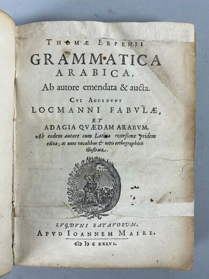 null Thomas ERPENIUS, Grammatica arabica, ab autore emendata aucta, cui accedunt,...