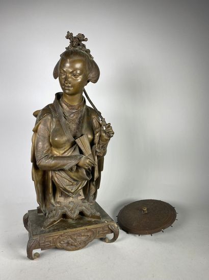 null Auguste LALOUETTE (1826-1883)

La Japonaise.

Epreuve en bronze à patine brun...