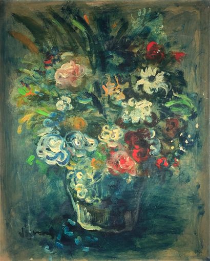 Sylvain VIGNY (1903-1970) 
Bouquet. 
Huile...