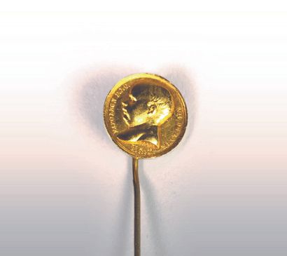 null Médaille en or. XX mars 1811. 15 mm. Andrieu. Naissance du roi de Rome. Bustes...