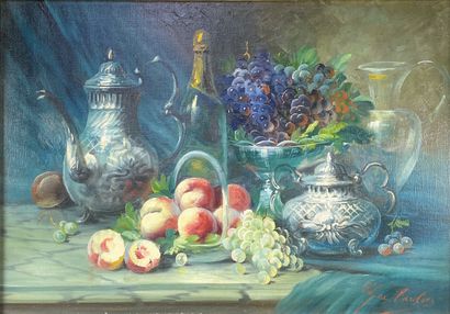 null Max Albert CARLIER (1872-1938)

Nature morte.

Huile sur toile signée en bas...