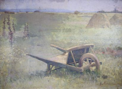 null Léon Gustave RAVANNE (1854-1904)

The wheelbarrow, 1885. 

Oil on canvas signed...