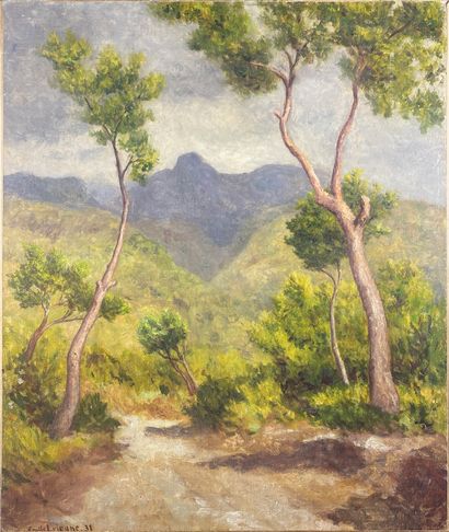 null Emile LEJEUNE (1885-1964)

Environs de Cagnes, 1931.

Huile sur toile signée...