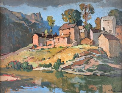 null Gabriel VIÉ (1888-1973)

"Saint Julien du Gourg, Lozère".

Huile sur toile signée...