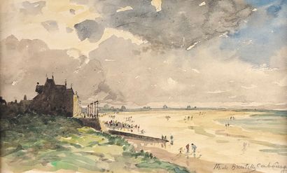 Théodore DE BROUTELLES (1843-1933)

Cabourg.

Watercolor...