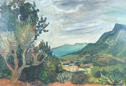 Abraham MINTCHINE (1898-1931)

Paysage vallonné...